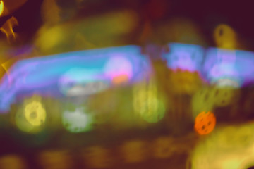 Abstract circular bokeh background of night light