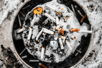 cigarette in an ashtray