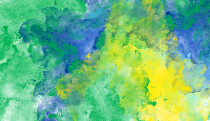 Fototapeta na wymiar Mixed colorful abstract background. Watercolor concept art.