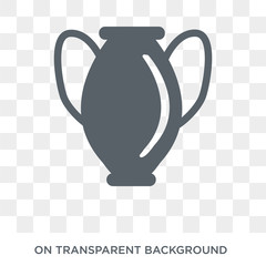 Manna Jar icon. Trendy flat vector Manna Jar icon on transparent background from Religion  collection. High quality filled Manna Jar symbol use for web and mobile