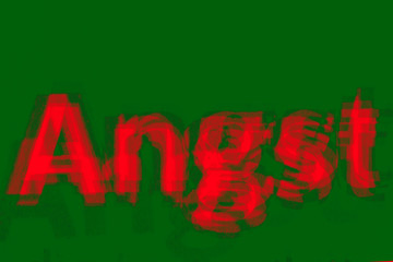 Angst Mehrfachbelichtung rot grün
