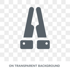 Faith icon. Trendy flat vector Faith icon on transparent background from Religion collection. High quality filled Faith symbol use for web and mobile