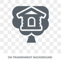 Tree house icon. Tree house design concept from Real estate collection. Simple element vector illustration on transparent background.