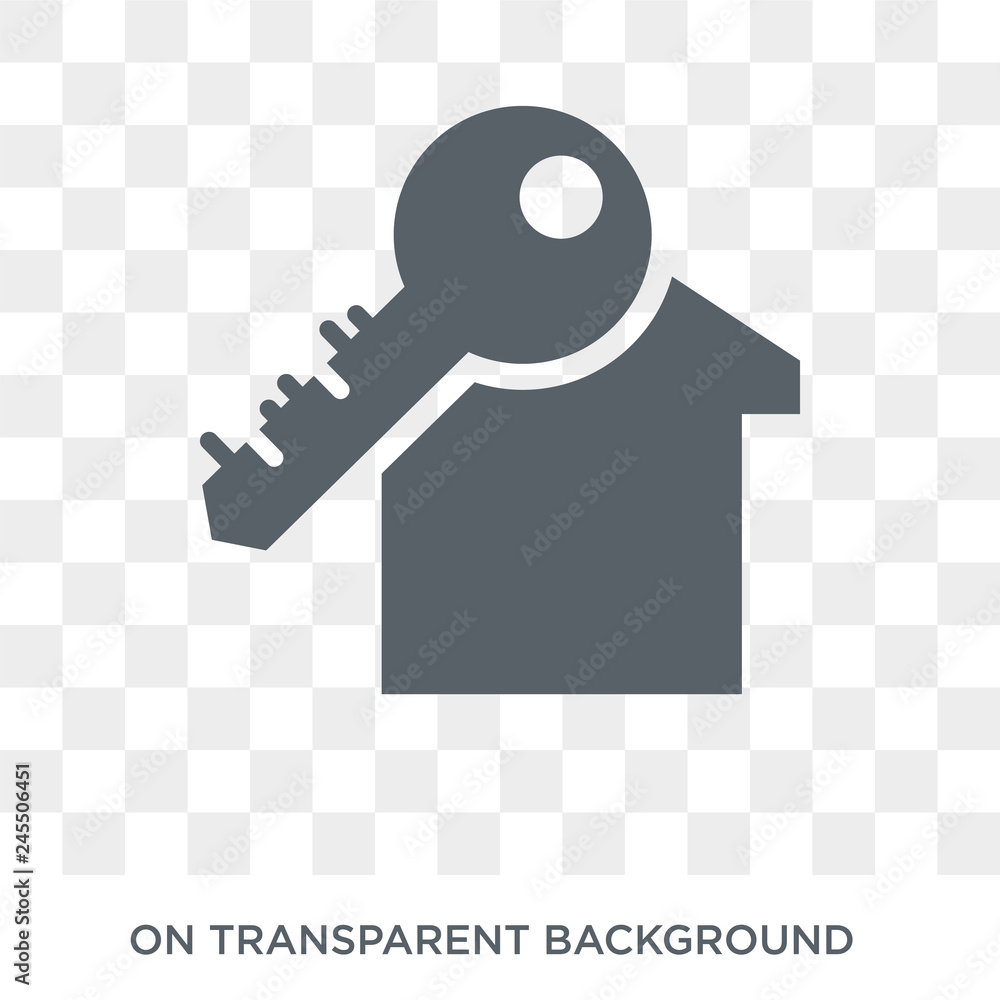 Poster house key icon. house key design concept from collection. simple element vector illustration on tran