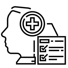 Mental health Line illustration