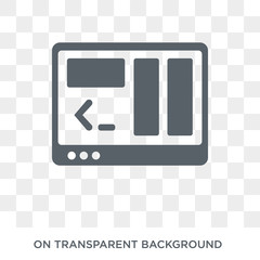 Screen icon. Trendy flat vector Screen icon on transparent background from Programming collection. High quality filled Screen symbol use for web and mobile