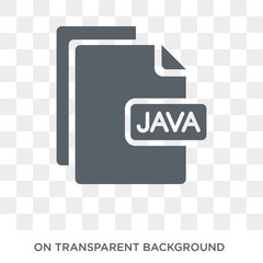 Java icon. Trendy flat vector Java icon on transparent background from Programming collection. High quality filled Java symbol use for web and mobile
