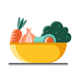 Eat healthy flat illustration