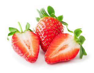 strawberry isolated on white background