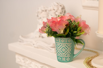 elegant interior bouquet in a vase