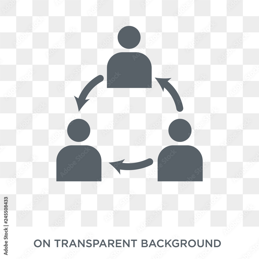 Poster teamwork icon. teamwork design concept from collection. simple element vector illustration on transp