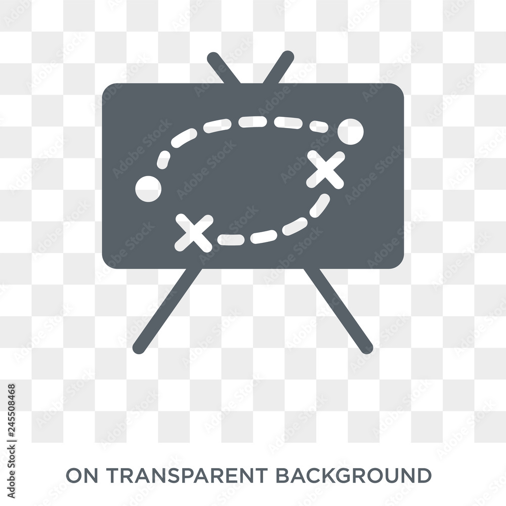 Poster tactics icon. tactics design concept from productivity collection. simple element vector illustratio