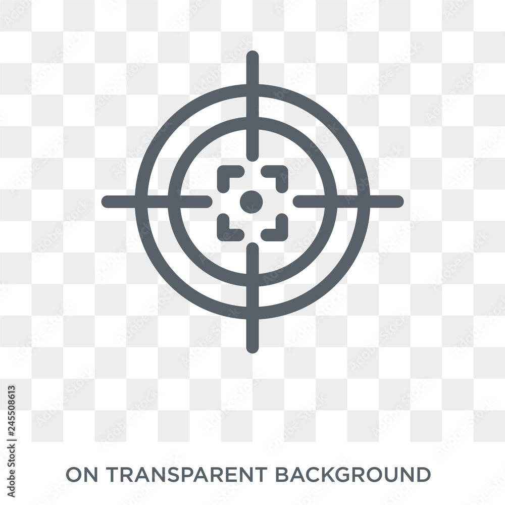 Poster gun target icon. gun target design concept from productivity collection. simple element vector illus
