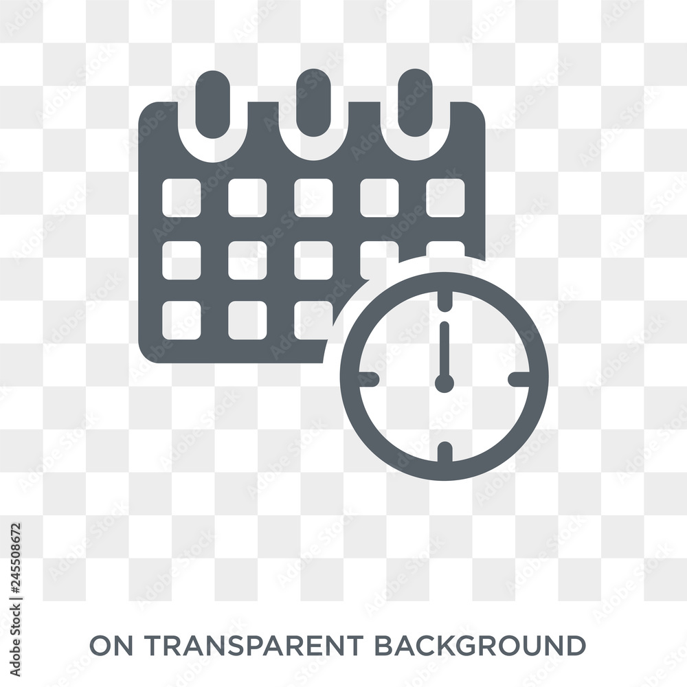 Poster calendar with deadlines icon. calendar with deadlines design concept from productivity collection. s
