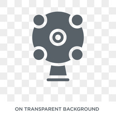 Ar camera icon. Trendy flat vector Ar camera icon on transparent background from Artificial Intelligence, Future Technology collection. High quality filled Ar camera symbol use for web and mobile