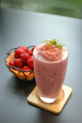 fresh strawberry smoothie