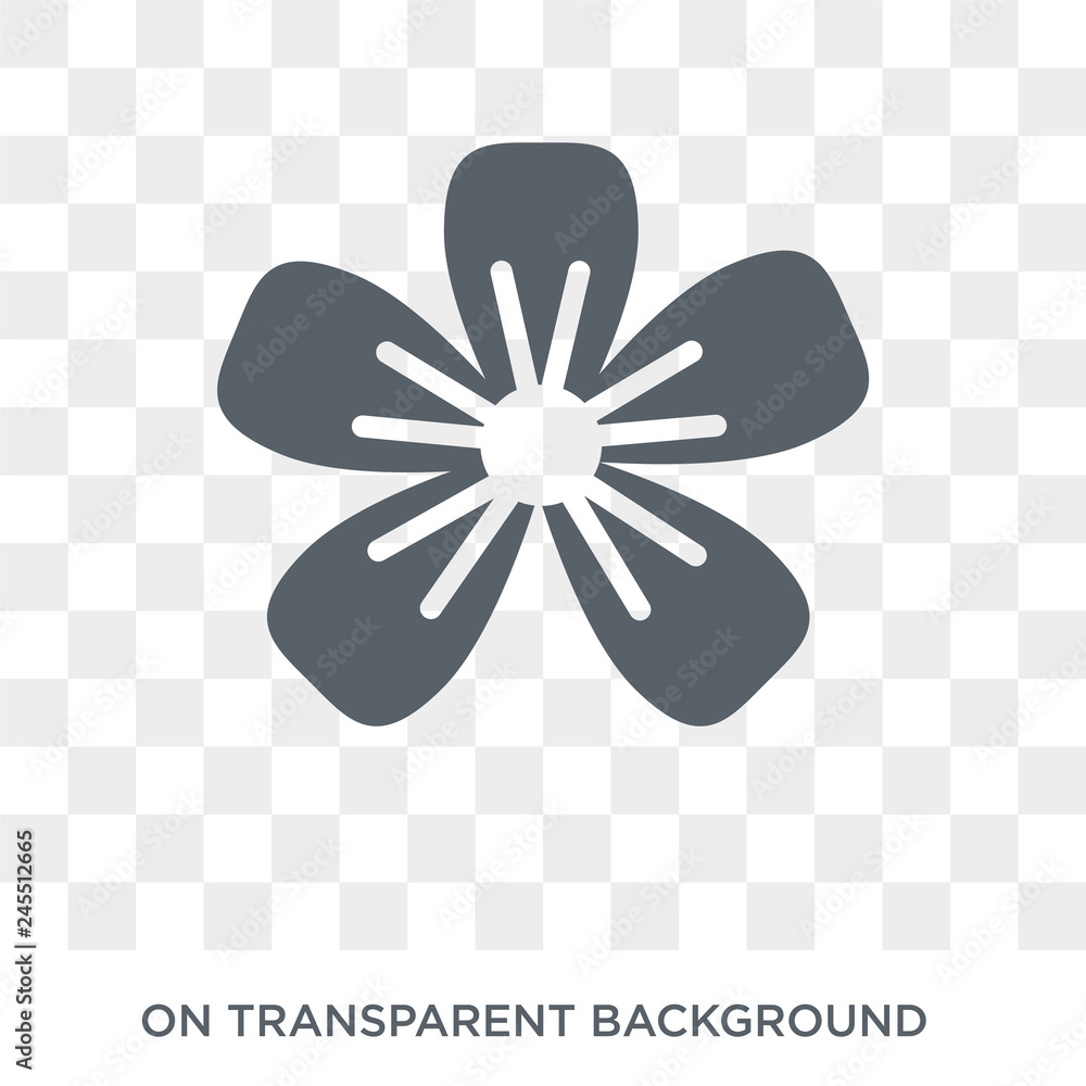 Poster hypericum icon. trendy flat vector hypericum icon on transparent background from nature collection. 