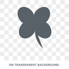 Clover icon. Trendy flat vector Clover icon on transparent background from nature collection. High quality filled Clover symbol use for web and mobile
