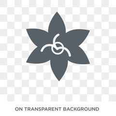 Clematis icon. Trendy flat vector Clematis icon on transparent background from nature collection. High quality filled Clematis symbol use for web and mobile