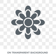 Zinnia icon. Trendy flat vector Zinnia icon on transparent background from nature collection. High quality filled Zinnia symbol use for web and mobile