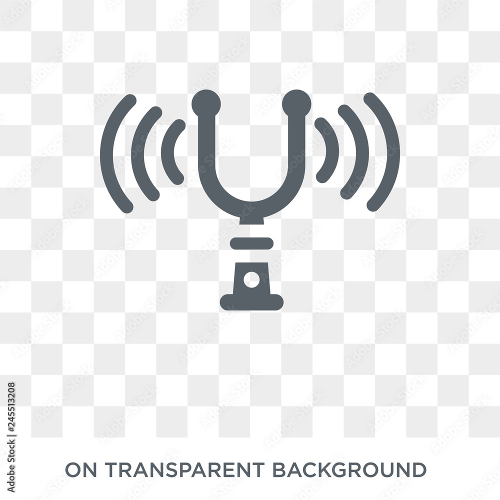 Poster tuning fork icon. tuning fork design concept from music collection. simple element vector illustrati