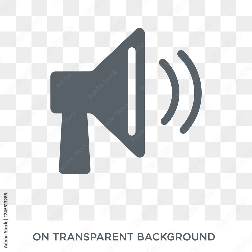Poster speaker icon. speaker design concept from collection. simple element vector illustration on transpar