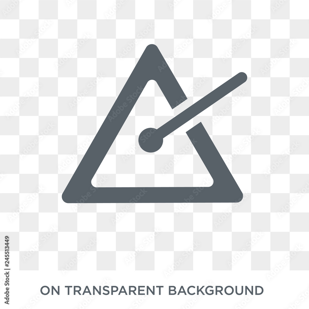 Poster music triangle icon. music triangle design concept from music collection. simple element vector illu