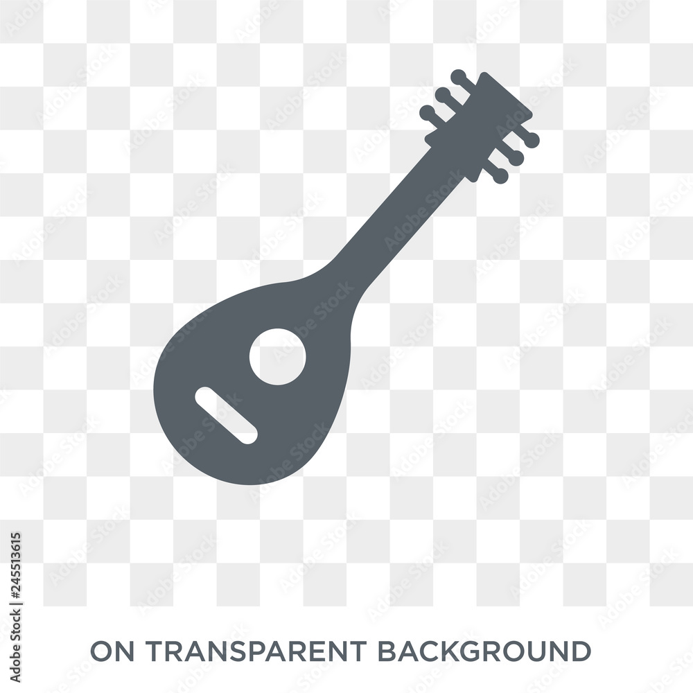 Poster mandolin icon. mandolin design concept from music collection. simple element vector illustration on 