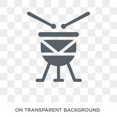 Kettledrum icon. Kettledrum design concept from  collection. Simple element vector illustration on transparent background.