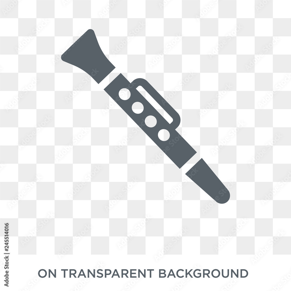 Poster clarinet icon. clarinet design concept from music collection. simple element vector illustration on 