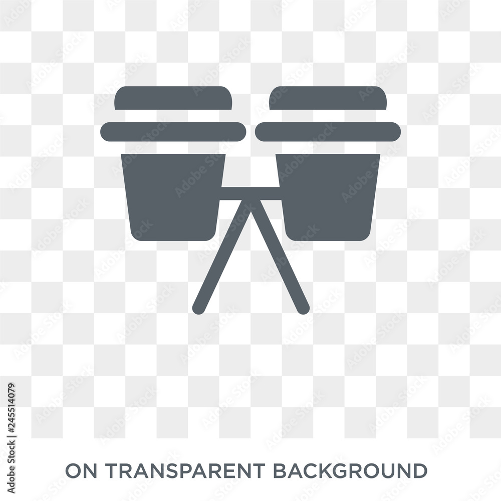Poster bongo icon. bongo design concept from music collection. simple element vector illustration on transp