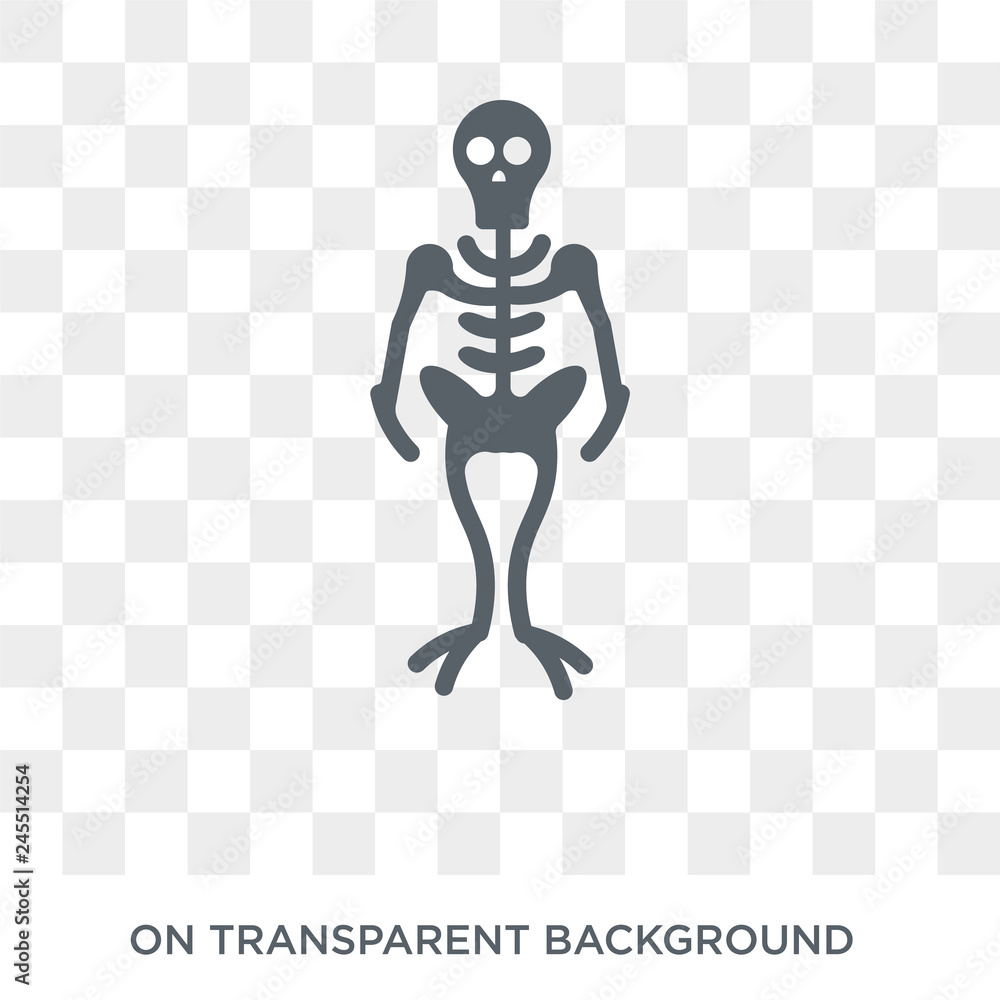 Poster skeleton icon. skeleton design concept from collection. simple element vector illustration on transp