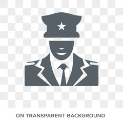 Security guard icon. Security guard design concept from Museum collection. Simple element vector illustration on transparent background.