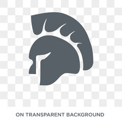 roman or greek Helmet icon. roman or greek Helmet design concept from Museum collection. Simple element vector illustration on transparent background.