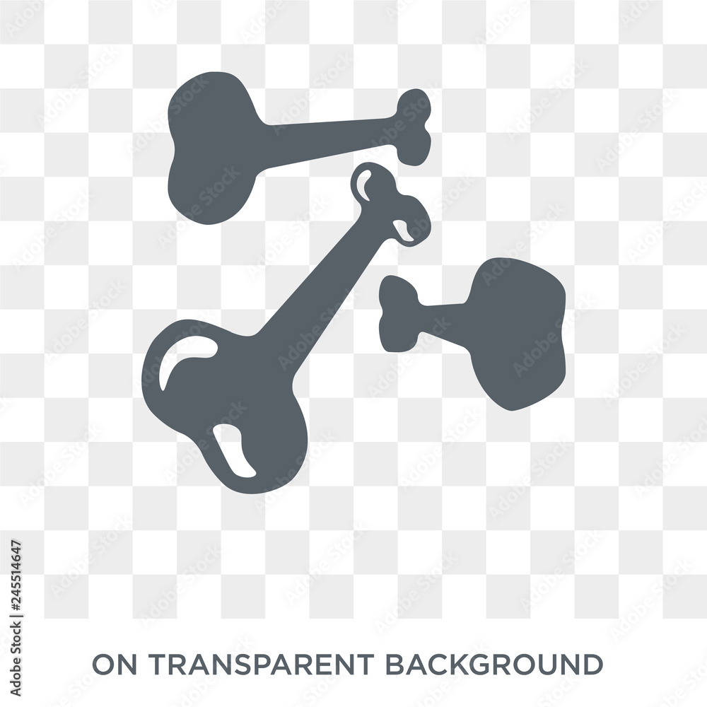 Poster bone icon. bone design concept from collection. simple element vector illustration on transparent ba
