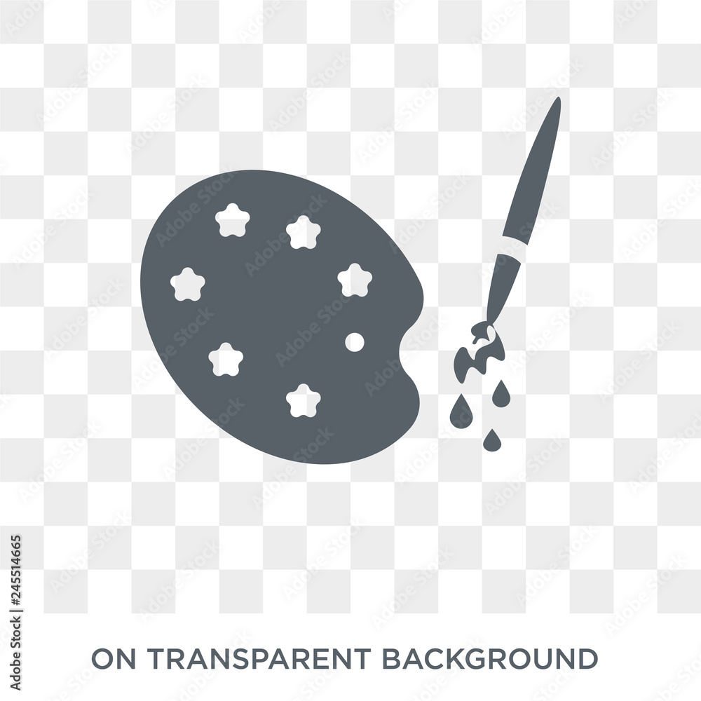 Poster art icon. art design concept from collection. simple element vector illustration on transparent back