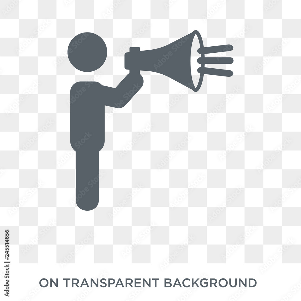 Poster promotion icon. promotion design concept from collection. simple element vector illustration on tran