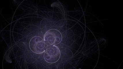 Fantasy chaotic colorful fractal pattern. Abstract fractal shapes. 3D rendering illustration background or wallpaper