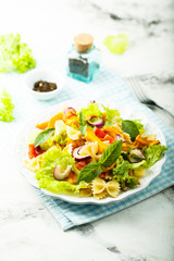 Homemade pasta salad