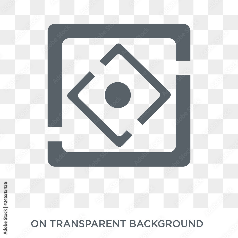 Aufkleber precision icon. trendy flat vector precision icon on transparent background from maps and locations 