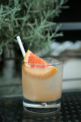 Refreshing grapefruit cocktail