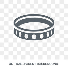 Bracelet icon. Trendy flat vector Bracelet icon on transparent background from Luxury collection. High quality filled Bracelet symbol use for web and mobile