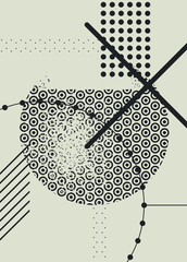 Abstract geometric pattern grunge background. Retro vector illustration.