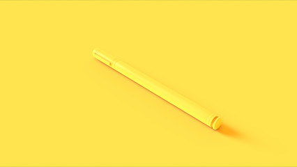 Yellow Pen 3d illustration 3d rendering