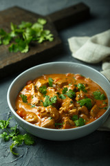 Chicken curry with fresh cilantro