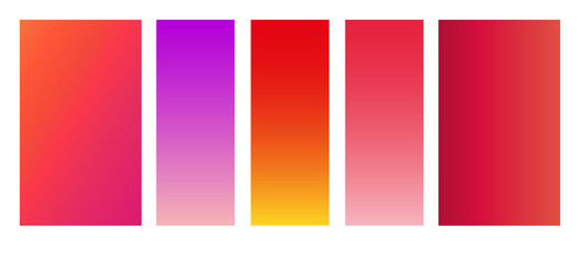 Set of soft colors for the background.Modern screen vector design for app. Soft color abstract gradients.