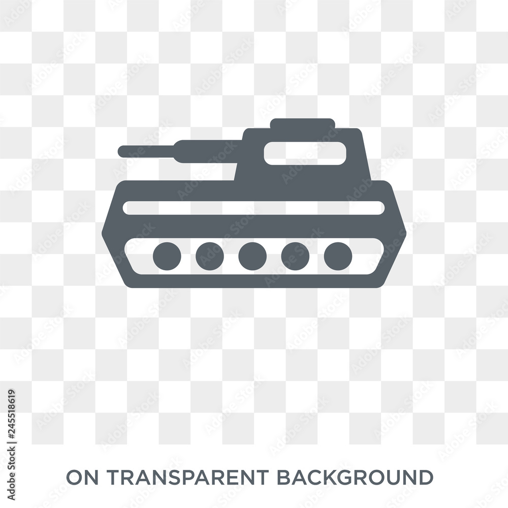 Poster tank icon. tank design concept from army collection. simple element vector illustration on transpare