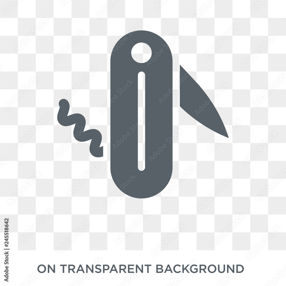 Poster swiss army knife icon. swiss army knife design concept from army collection. simple element vector i