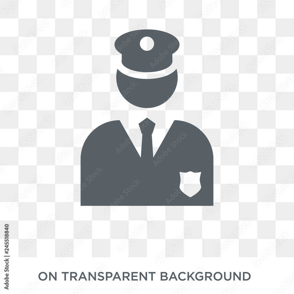 Poster officer icon. officer design concept from army collection. simple element vector illustration on tra