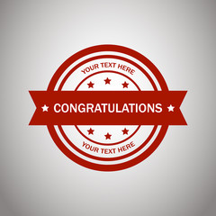 Vector logo congratulation